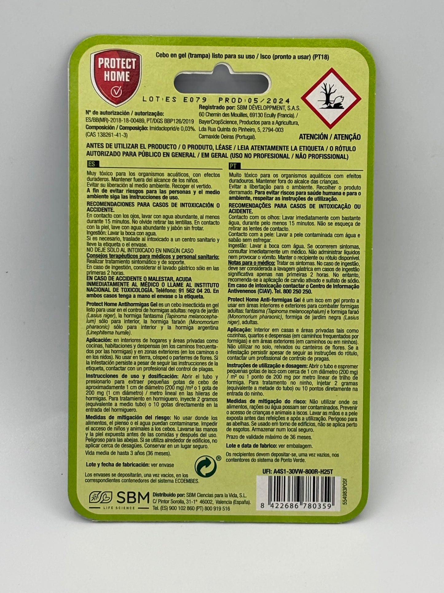 GEL ANTIHORMIGAS BAITHION 4Grs