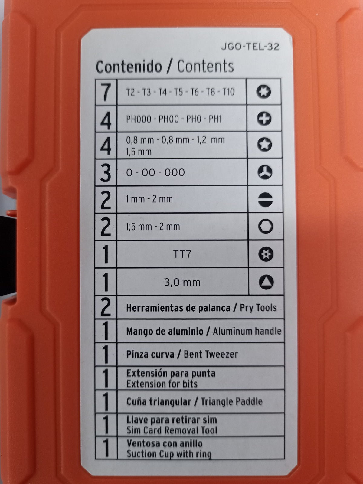 Set Herramientas Reparación Smartphone, Tablet, Relojes, etc "PRECISION"