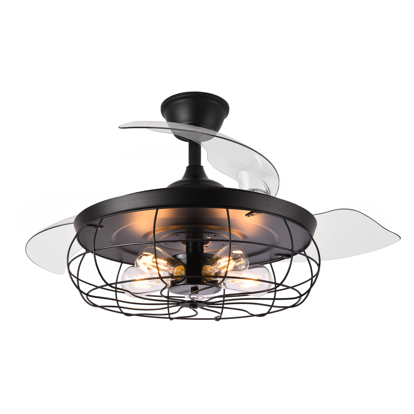 Ventilador de techo aspas retráctiles estilo VINTAGE