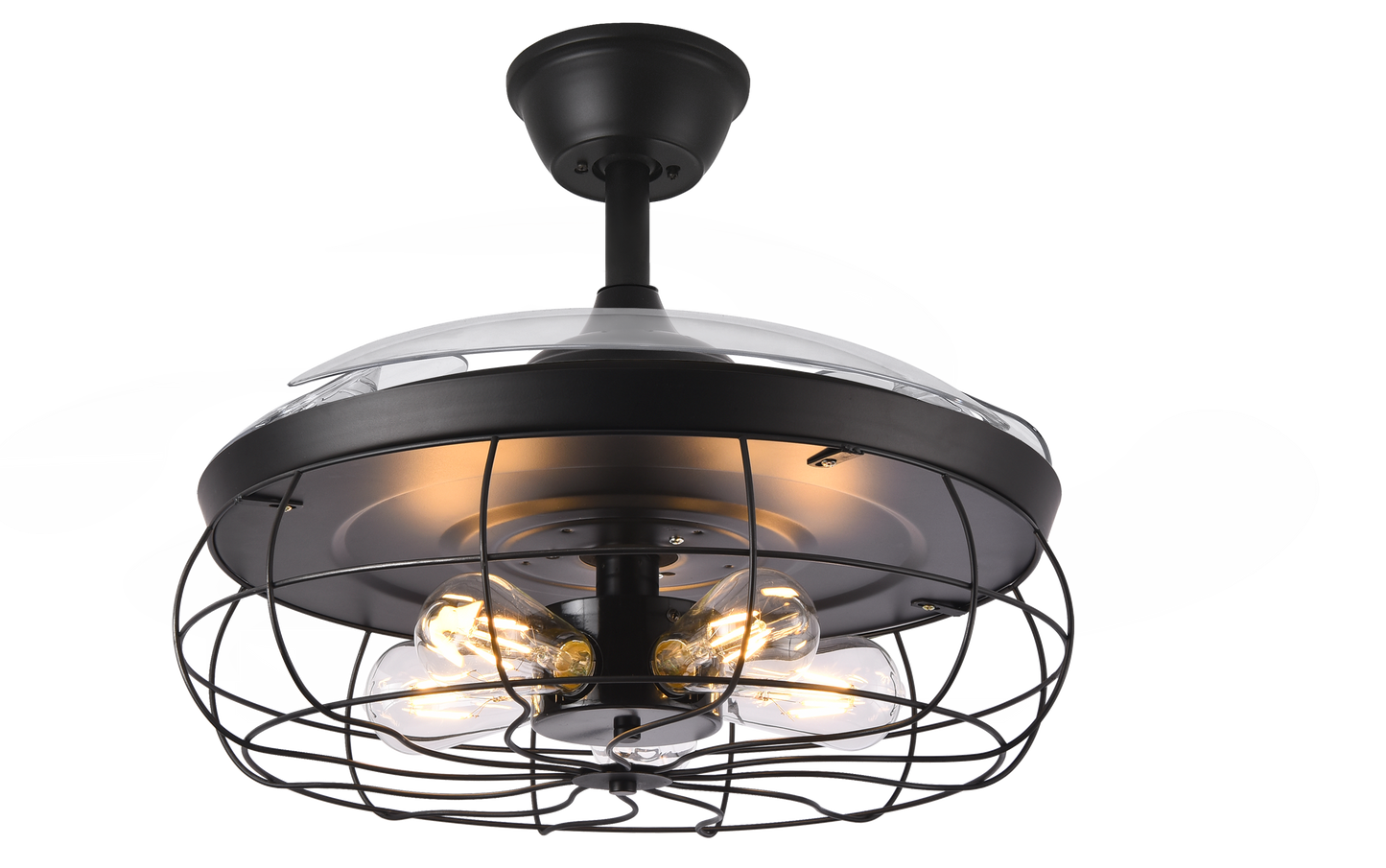 Ventilador de techo aspas retráctiles estilo VINTAGE