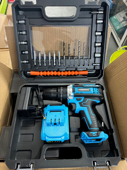 TALADRO PERCUTOR 21V 1,5 AH 25 PCS FSK